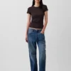 Modern geribd T-shirt