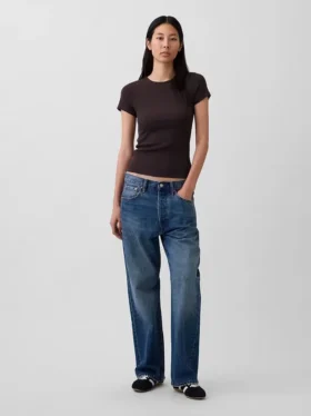 Modern geribd T-shirt