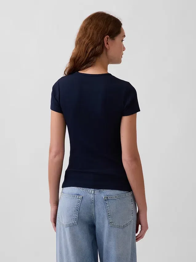 Modern geribd T-shirt