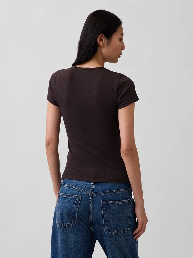 Modern geribd T-shirt