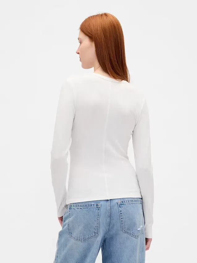 Modern geribd T-shirt