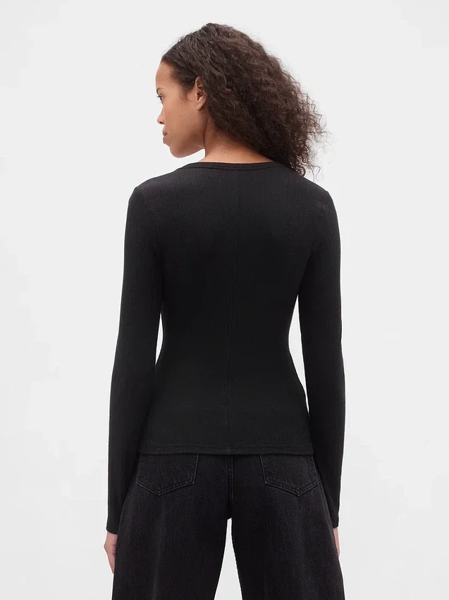 Modern geribd T-shirt
