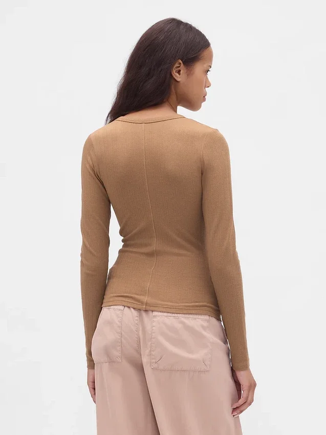 Modern geribd T-shirt