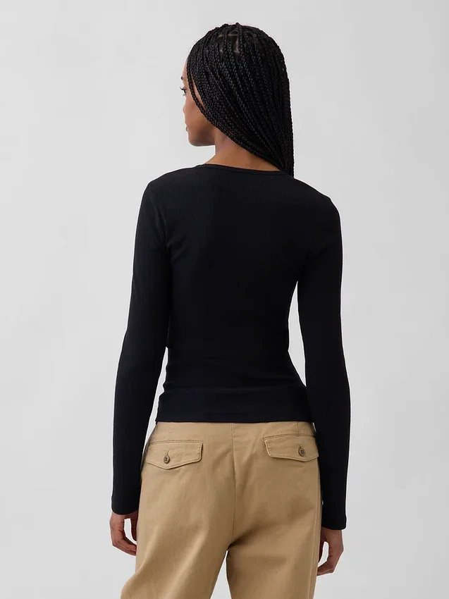 Modern geribd T-shirt
