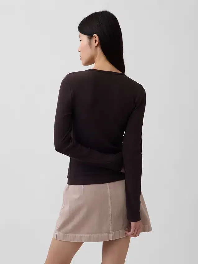 Modern geribd T-shirt