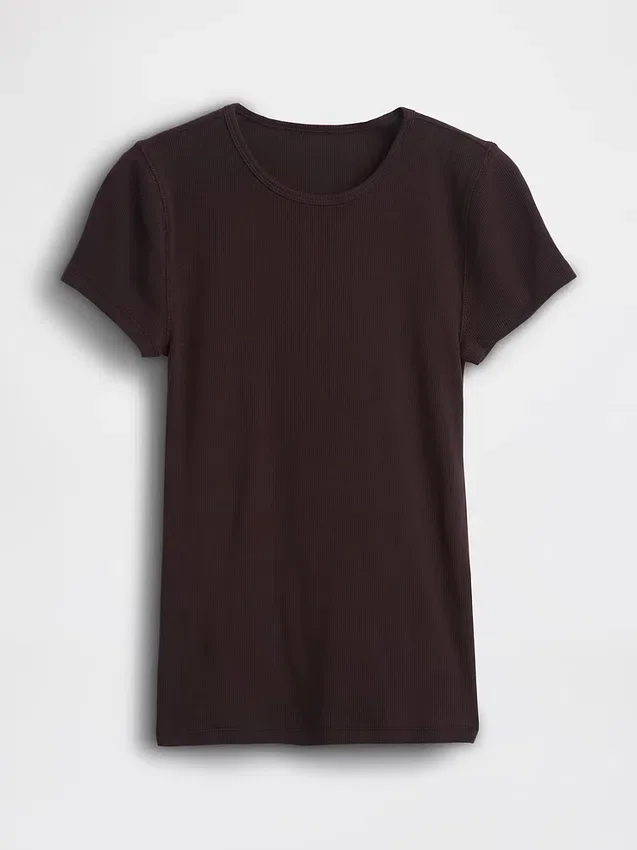 Modern geribd T-shirt