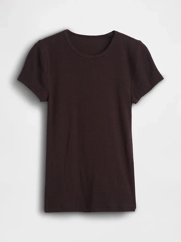 Modern geribd T-shirt