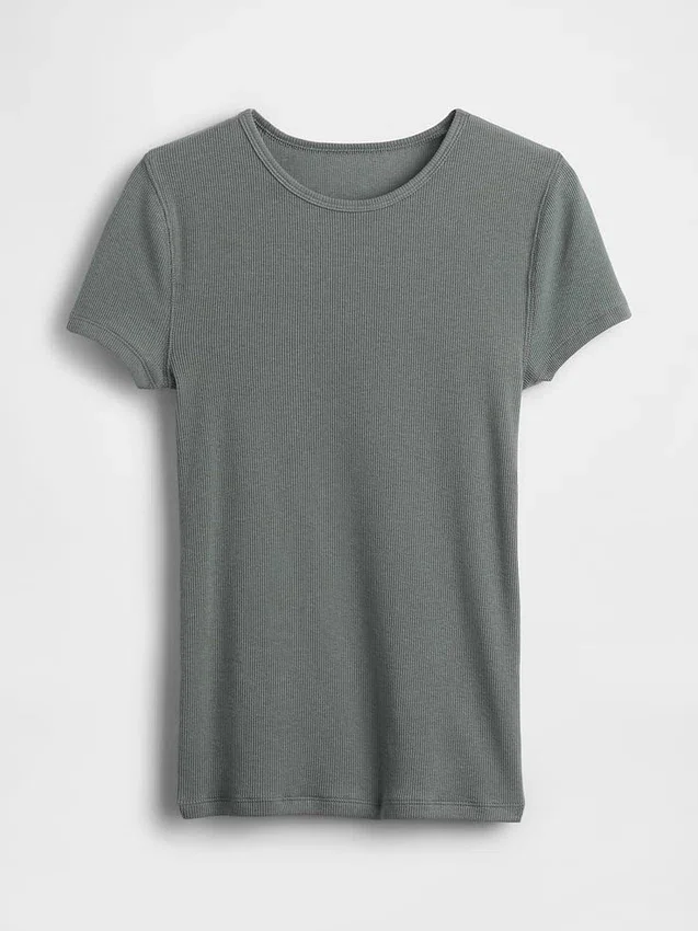 Modern geribd T-shirt