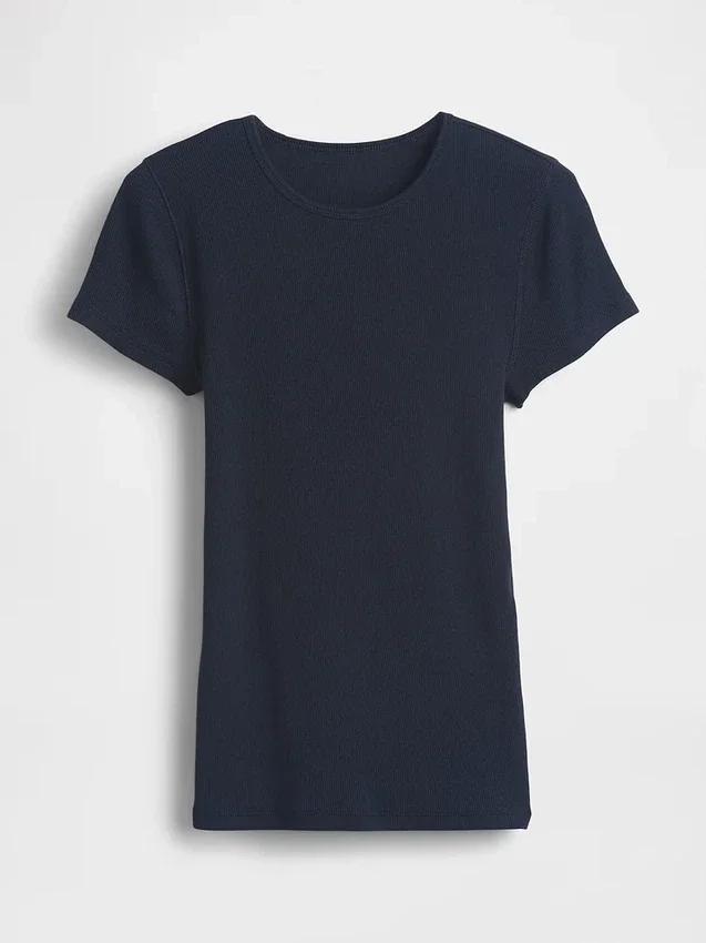 Modern geribd T-shirt