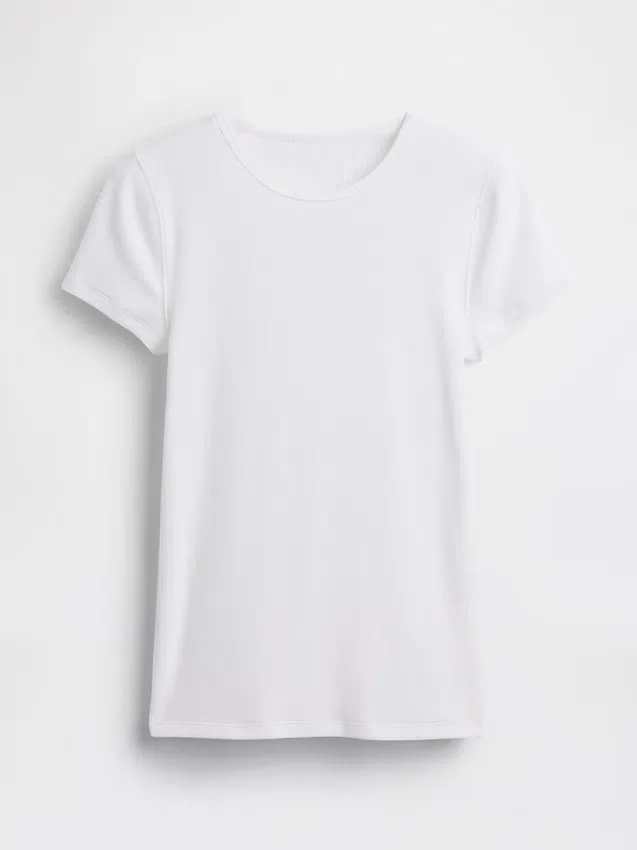 Modern geribd T-shirt
