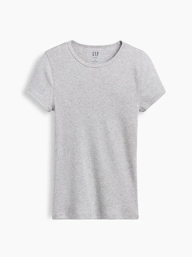Modern geribd T-shirt