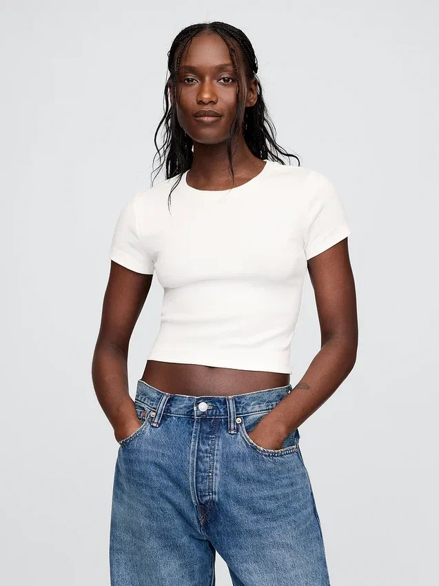 Modern kort T-shirt
