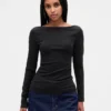Modern T-shirt met boothals