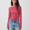 Modern T-shirt met boothals
