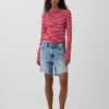 Modern T-shirt met boothals