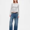 Modern T-shirt met boothals