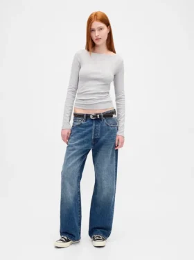 Modern T-shirt met boothals