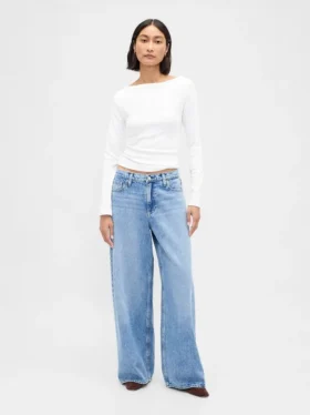 Modern T-shirt met boothals