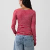 Modern T-shirt met boothals