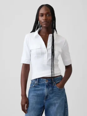 Modern T-shirt met mouwen tot aan de elleboog