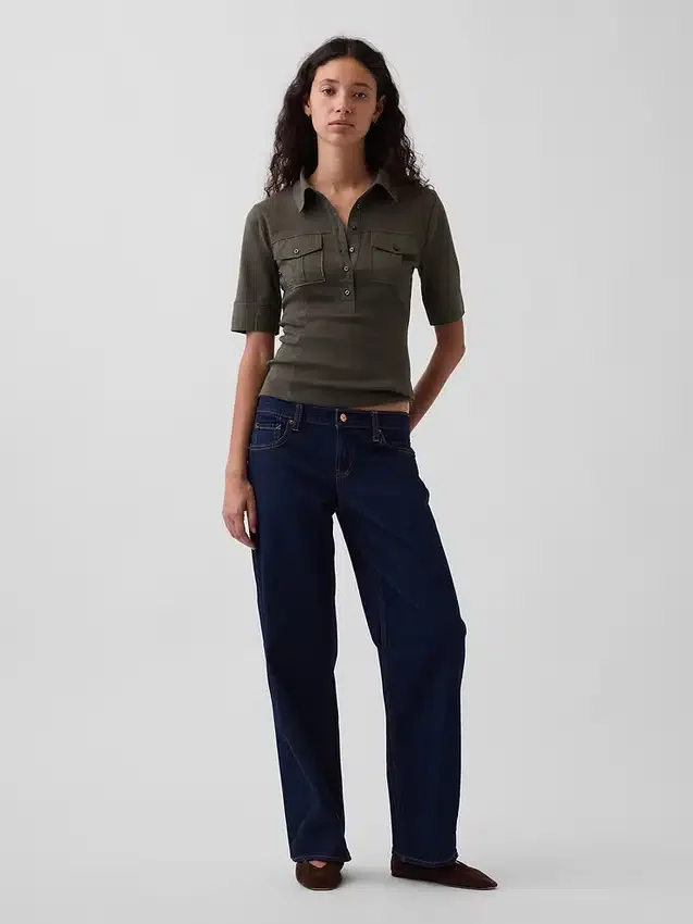 Modern T-shirt met mouwen tot aan de elleboog