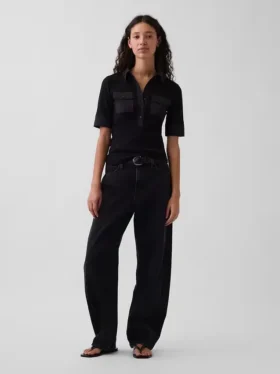 Modern T-shirt met mouwen tot aan de elleboog