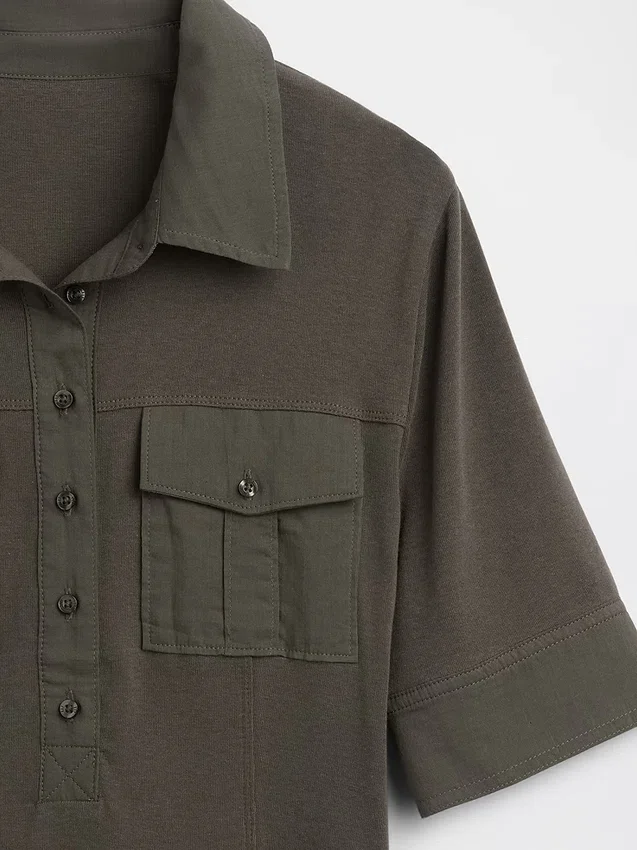 Modern T-shirt met mouwen tot aan de elleboog