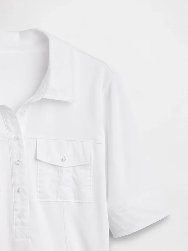 Modern T-shirt met mouwen tot aan de elleboog