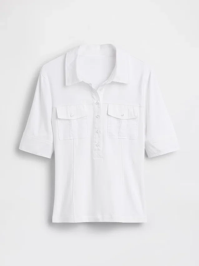 Modern T-shirt met mouwen tot aan de elleboog