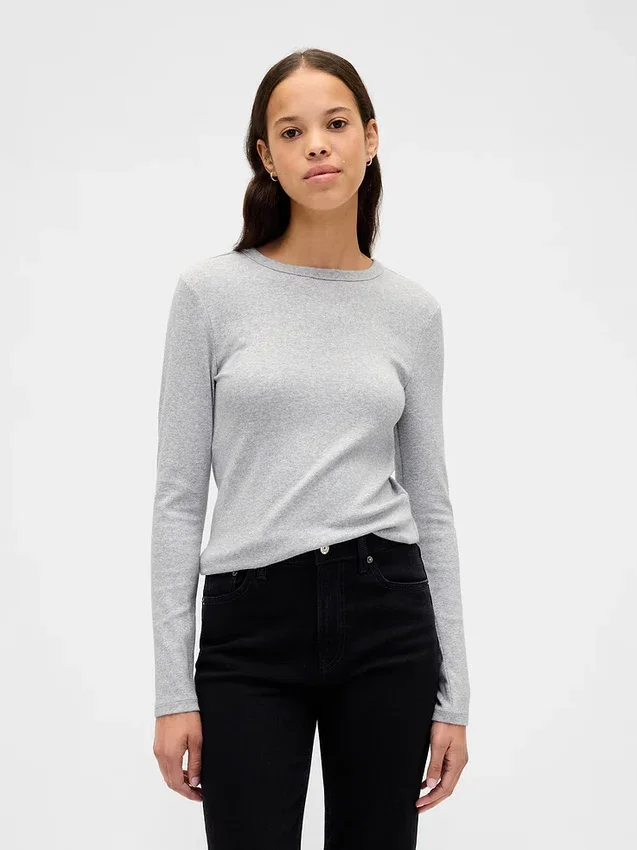 Modern T-shirt met ronde hals