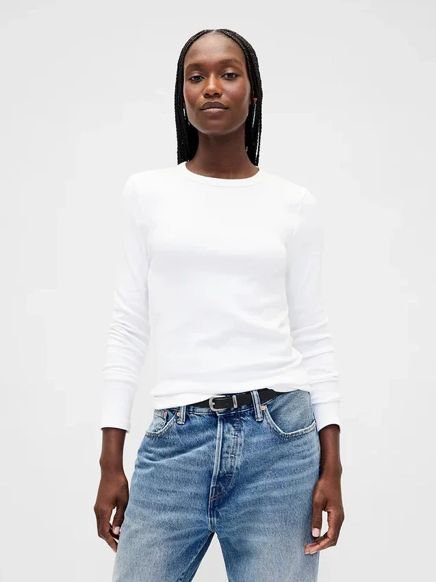 Modern T-shirt met ronde hals