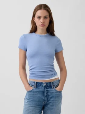 Modern T-shirt met ronde hals