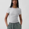 Modern T-shirt met ronde hals