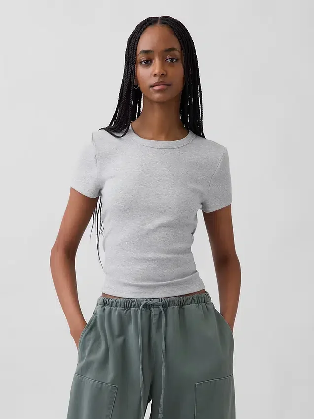 Modern T-shirt met ronde hals