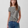 Modern T-shirt met ronde hals