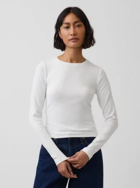 Modern T-shirt met ronde hals