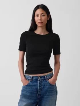 Modern T-shirt met ronde hals