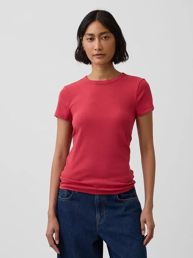 Modern T-shirt met ronde hals