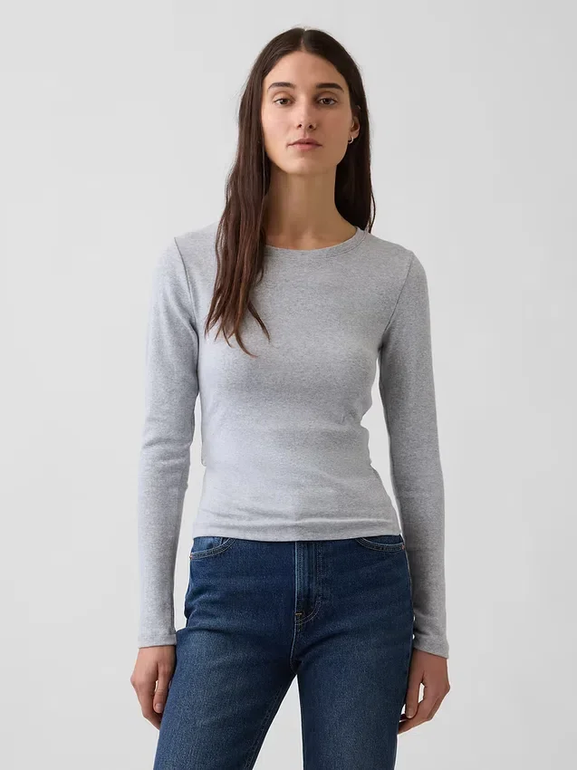 Modern T-shirt met ronde hals