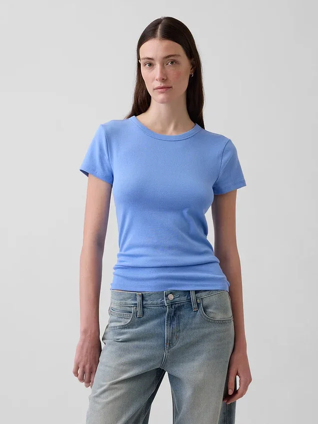 Modern T-shirt met ronde hals
