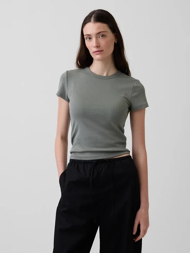 Modern T-shirt met ronde hals