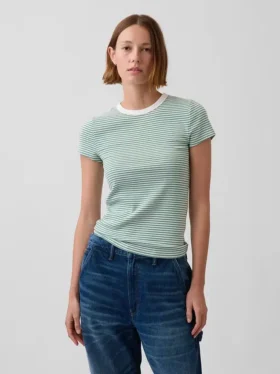 Modern T-shirt met ronde hals