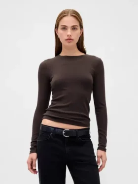 Modern T-shirt met ronde hals