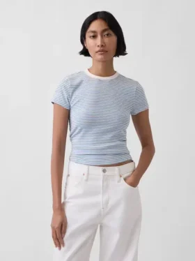 Modern T-shirt met ronde hals