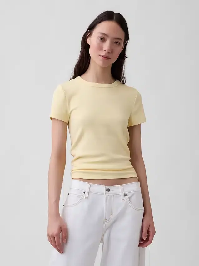 Modern T-shirt met ronde hals
