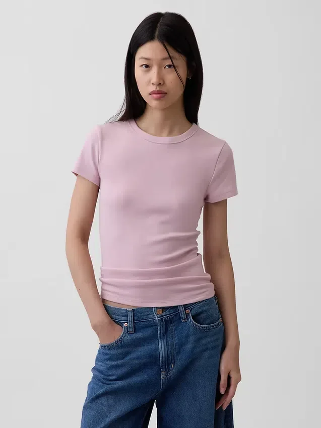Modern T-shirt met ronde hals