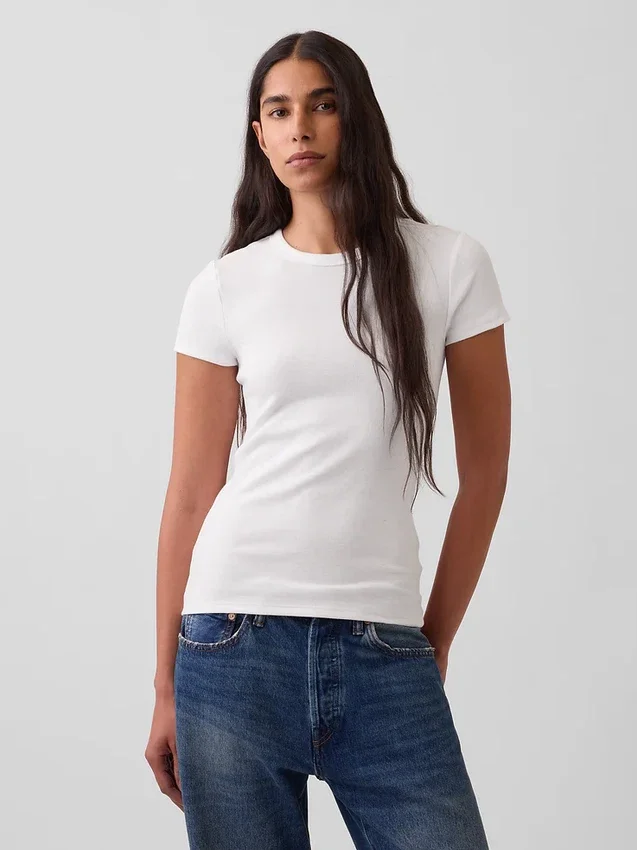 Modern T-shirt met ronde hals
