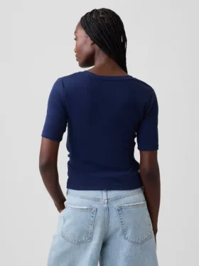 Modern T-shirt met ronde hals