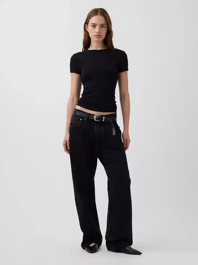 Modern T-shirt met ronde hals