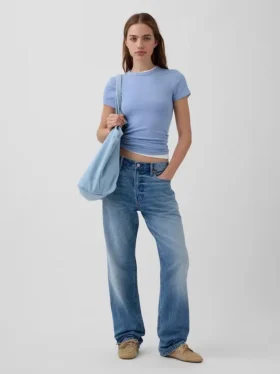 Modern T-shirt met ronde hals